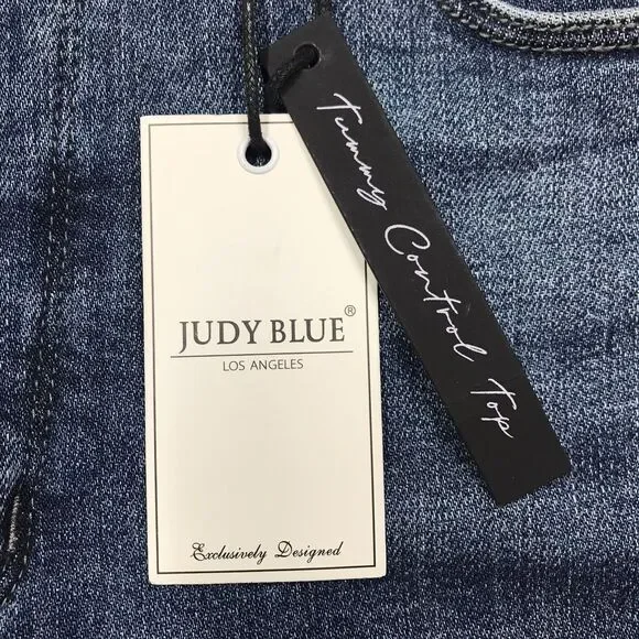 NWT JUDY BLUE Jean Women 16W (34x32) Tummy Control Slim Boot Stretch Vent Cuff - Picture 15 of 16